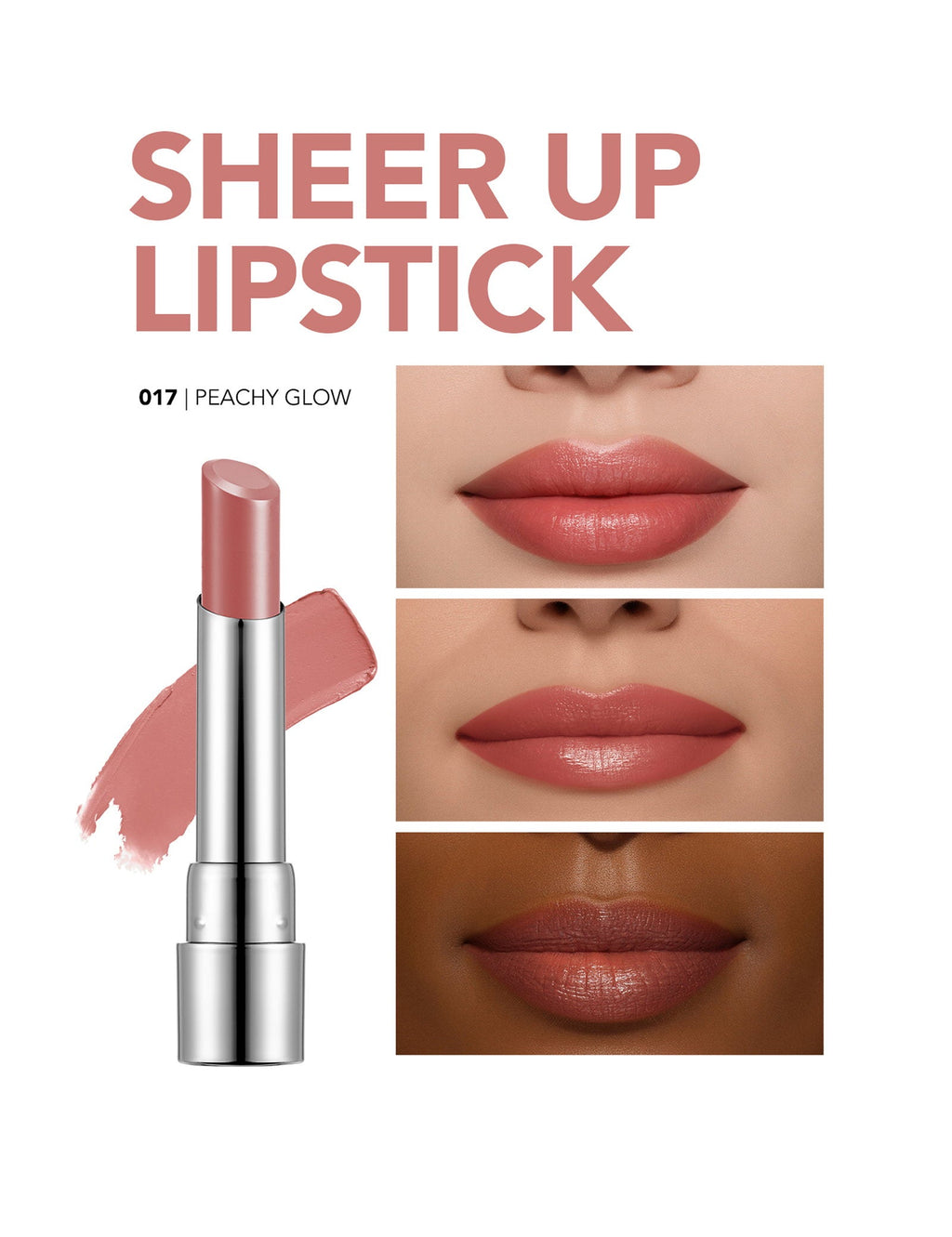Flormar Sheer Up Moisturizing Lipstick Glossy Finish 3g