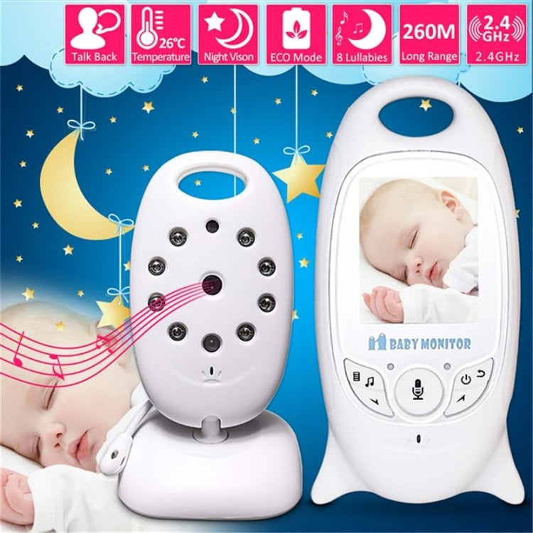 VB601 2.0 inch LCD Screen Hassle-Free Portable Baby Monitor, Support Two Way Talk Back, Night Vision(AU Plug)