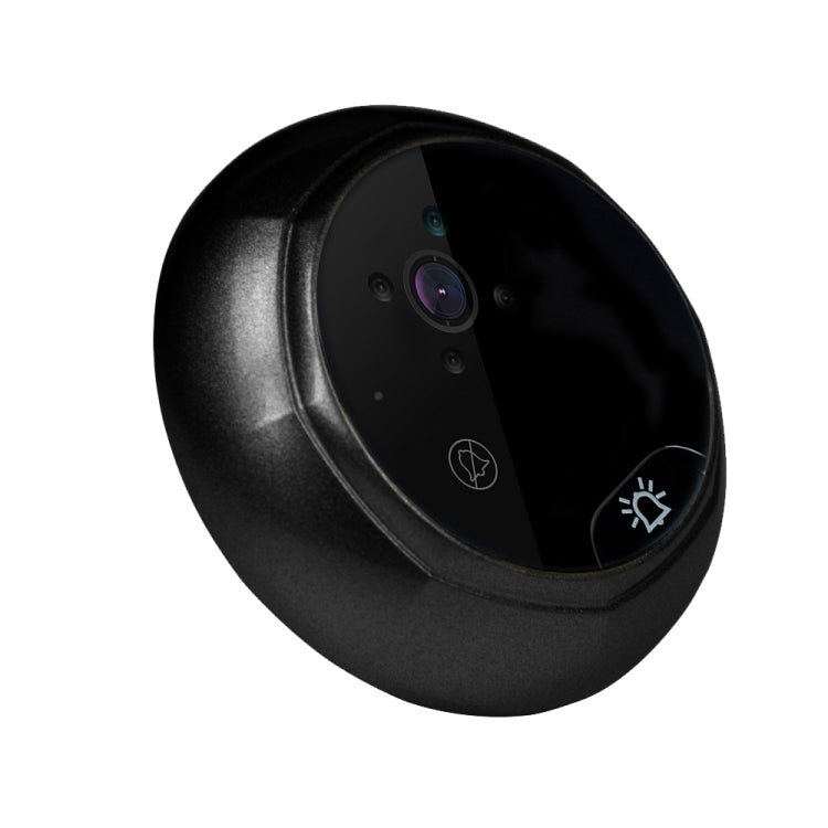 W5 2.4 inch Screen 2.0MP Security Camera No Disturb Peephole Viewer Doorbell, Support TF Card / Night Vision / Video Recording(Black)