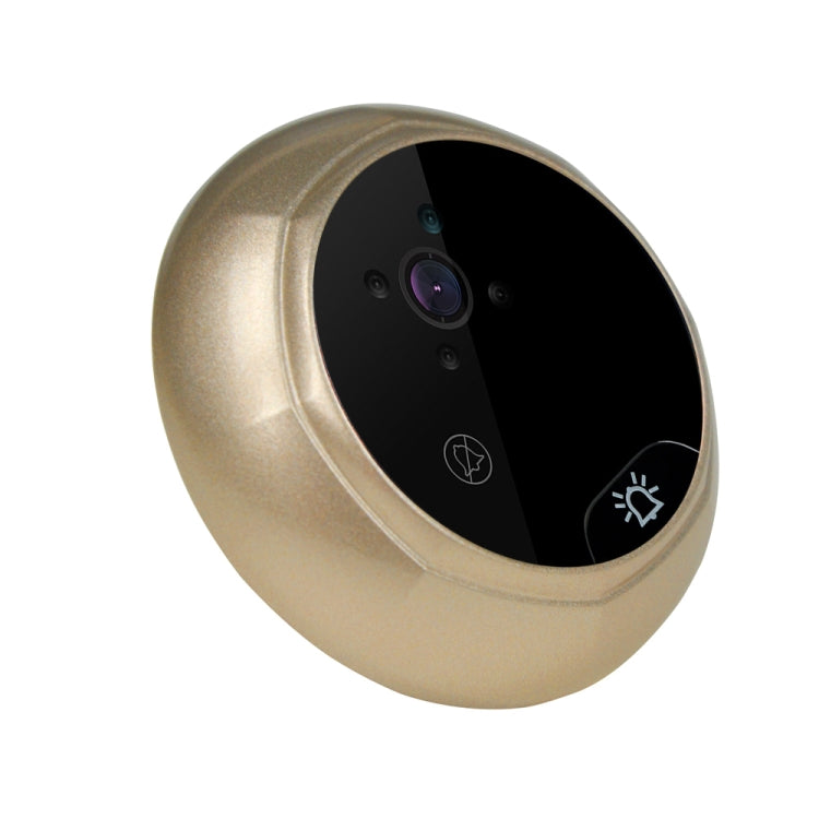 W5 2.4 inch Screen 2.0MP Security Camera No Disturb Peephole Viewer Doorbell, Support TF Card / Night Vision / Video Recording(Gold)