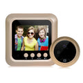 W5 2.4 inch Screen 2.0MP Security Camera No Disturb Peephole Viewer Doorbell, Support TF Card / Night Vision / Video Recording(Gold)