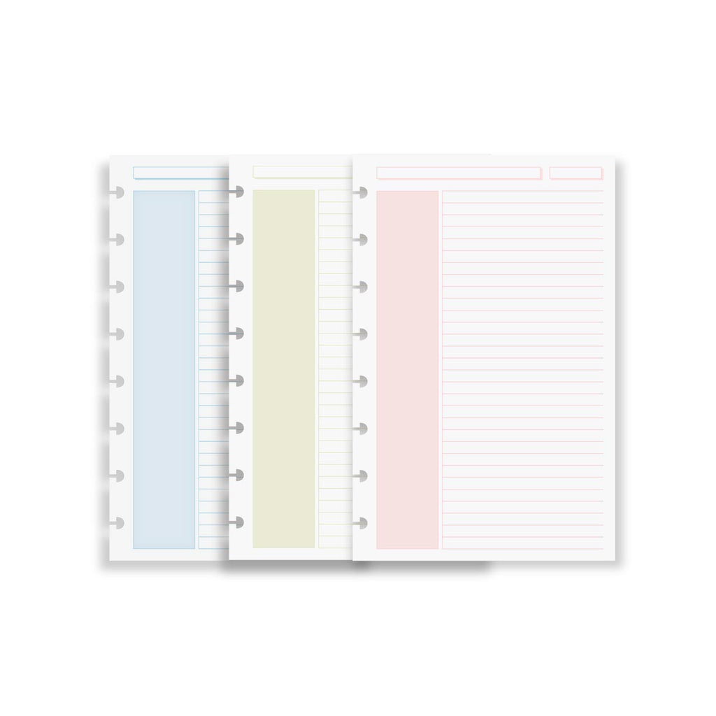 Circa Shaded Annotation Ruled Discbound Refill (100 sheets)