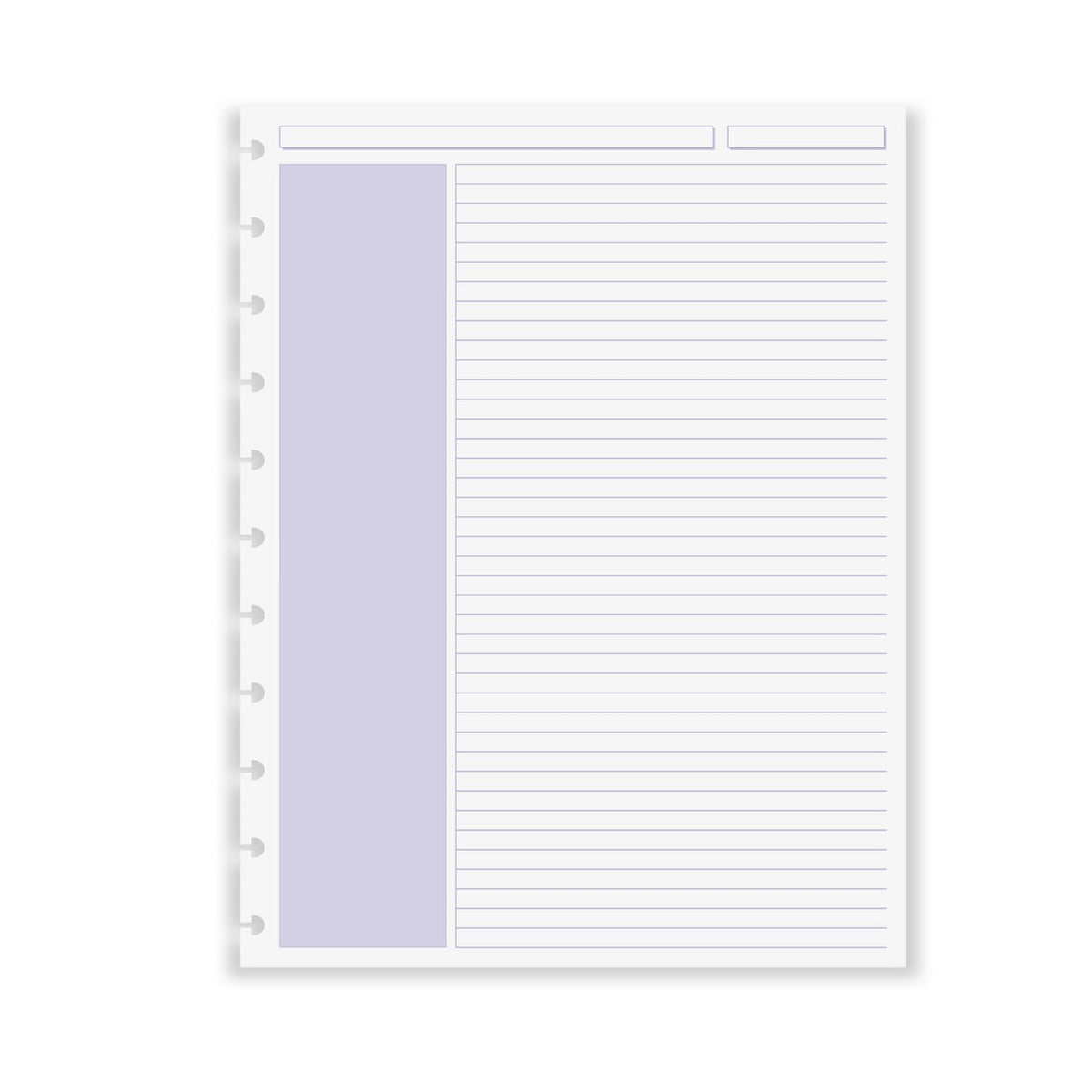 Circa Shaded Annotation Ruled Discbound Refill (100 sheets)