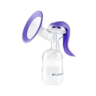 Lansinoh Manual Breast Pump - Efficient Milk Expression for Breastfeeding Mothers - Comfortable, Portable, and Compatible with Lansinoh Storage Bags