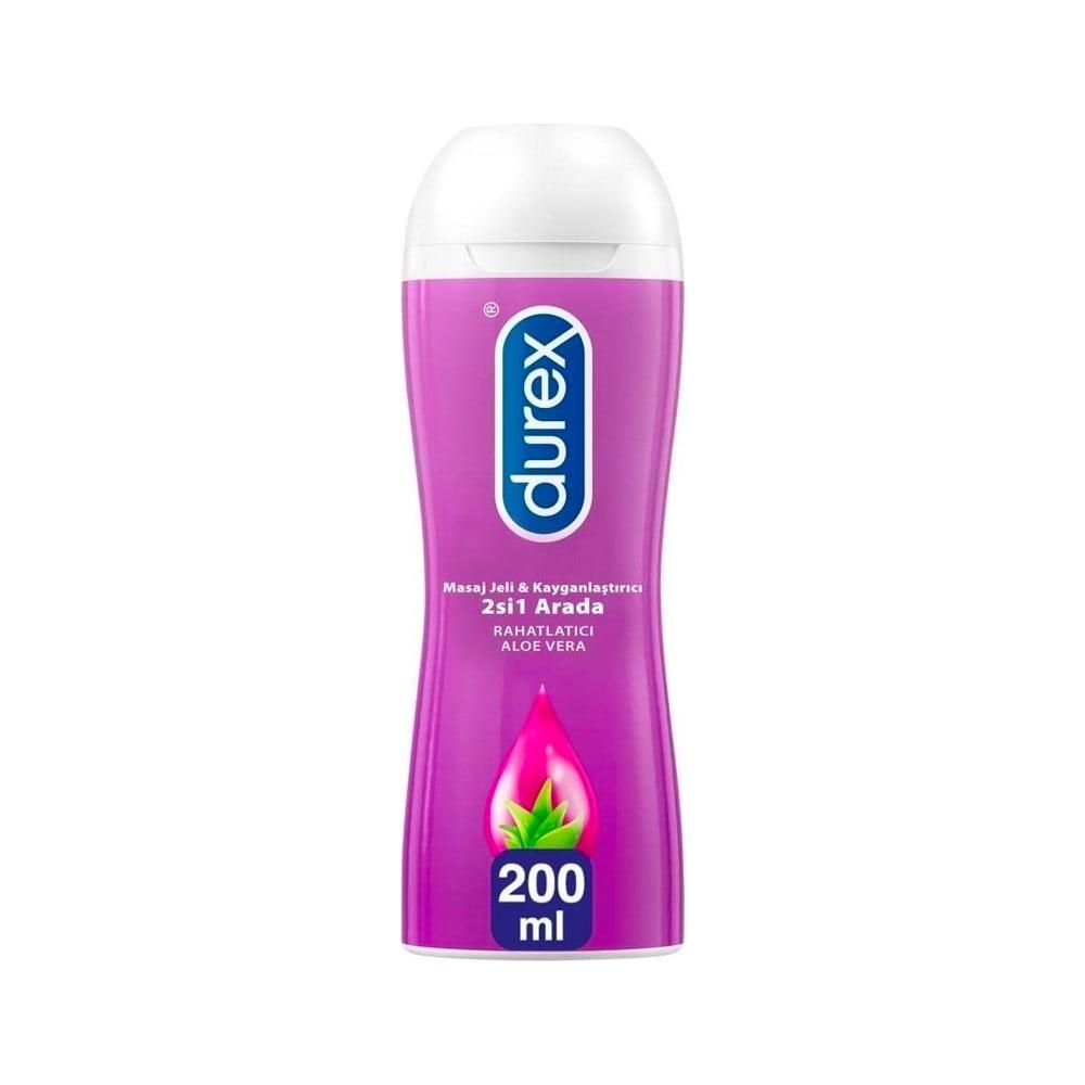 Durex Aloe Vera Personal Lubricant Gel - 200ml, Water-Based, Soothing Personal Lubricant for Comfort & Pleasure