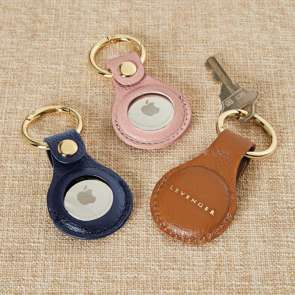 Carrie Leather Smart Tag Key Fob