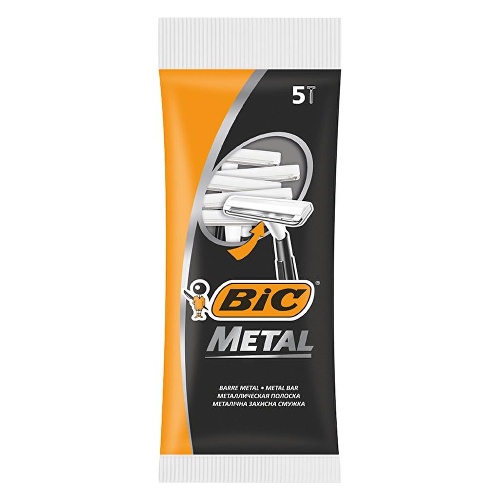 Bic Metal Single Blade Disposable Razor for Precise Shaving 5 Count