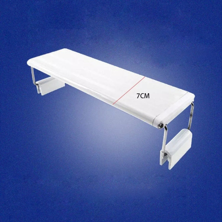 XY-60K Three Rows Aquarium Glass Fish Tank LED Aquatic Bracket Lamp, US Plug(White Blue)