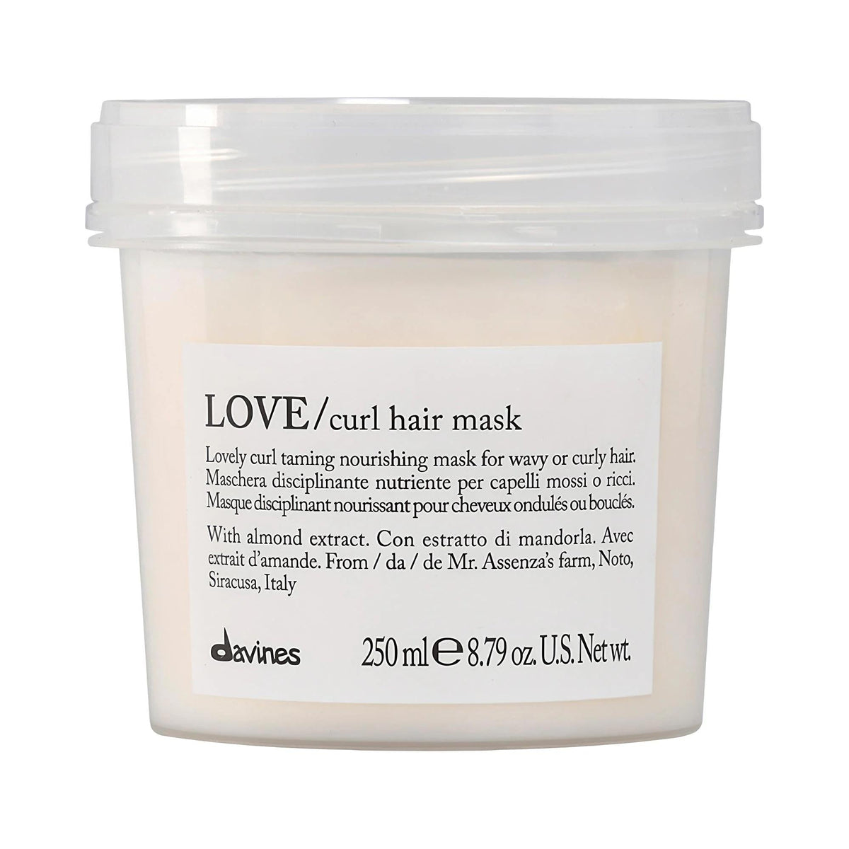 LOVE Curl Hair Mask: Hydrating & Defining Hair Mask for Curly Hair - Vegan, Sulfate-Free Frizz Control, Enhance Natural Curls