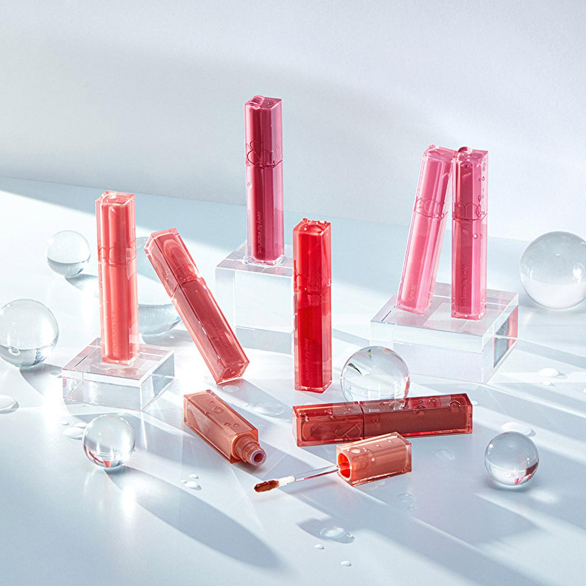 rom&nd Dewy Ful Water Tint: If Rose Hydrating Lip Gloss | Non-Sticky, Glossy Korean Lip Tint for Luminous, Vibrant Color