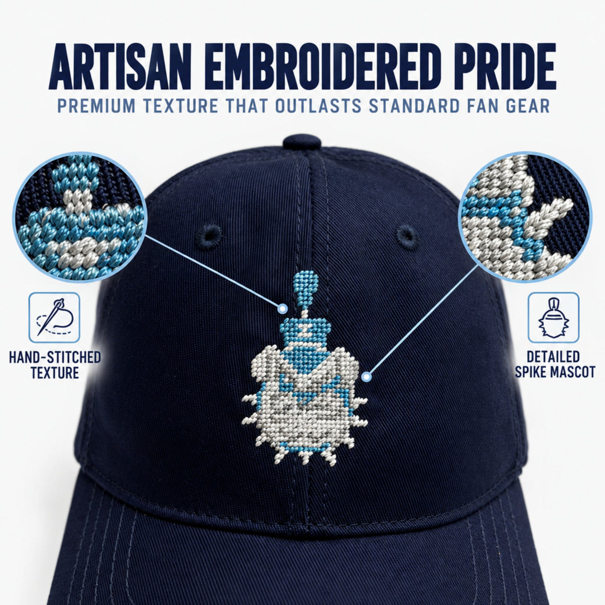 Citadel Spike Twill Embroidered Brim Hat Cap