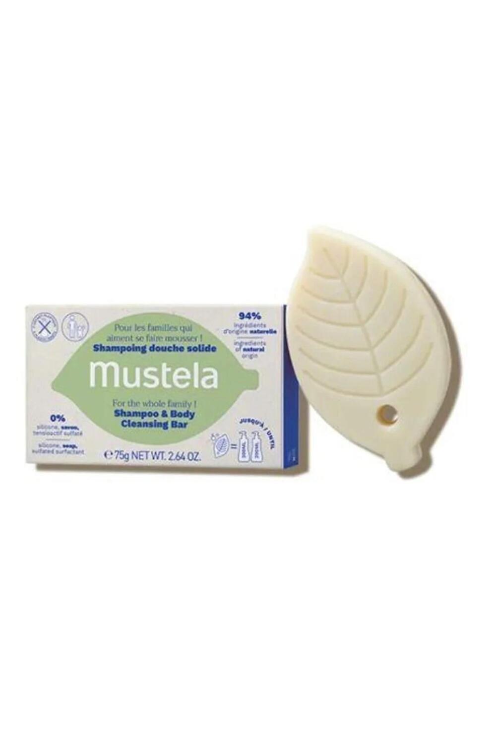 Mustela Baby Cleansing Bar - Gentle, Natural, and Chemical-Free for Children Over 3 Years Old