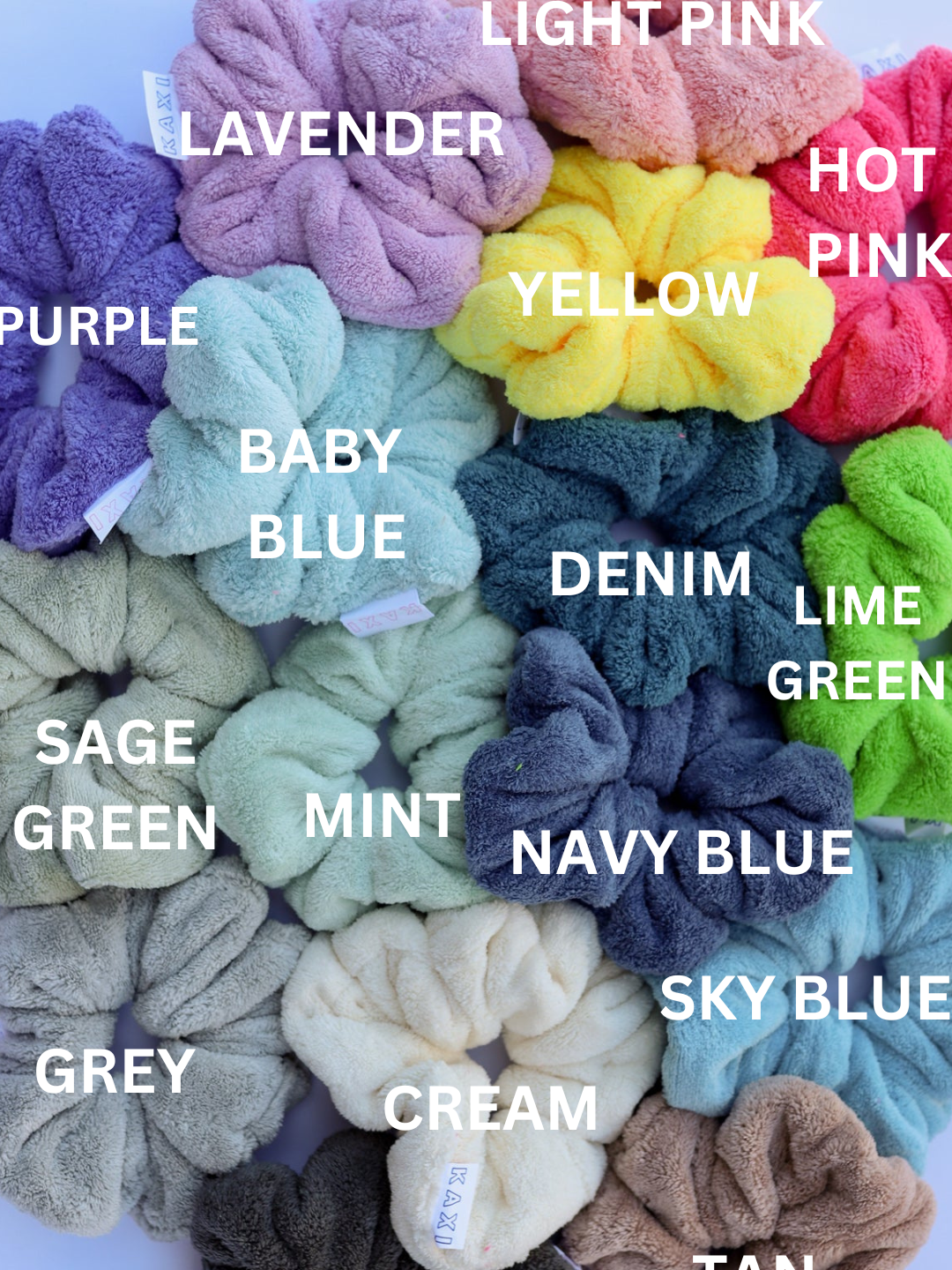 OVERSIZED TOWEL SCRUNCHIES