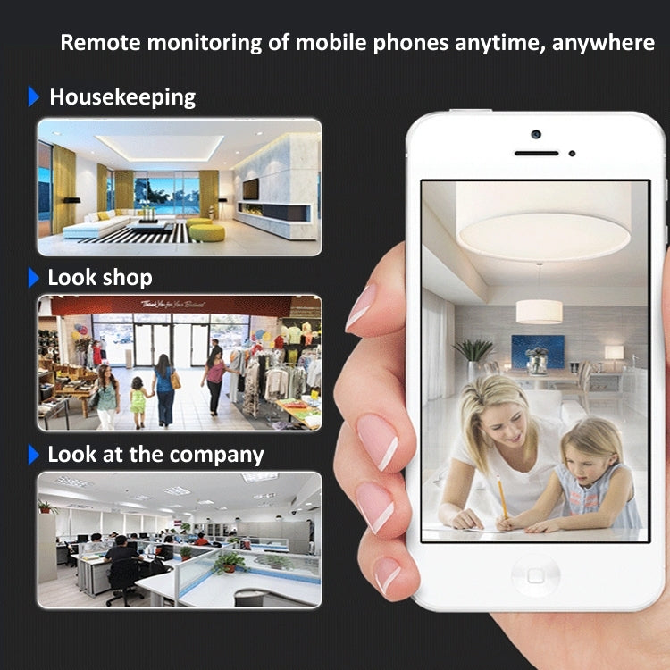YH001 720P HD 1.0 MP Wireless IP Camera, Support Infrared Night Vision / Motion Detection / APP Control, US Plug