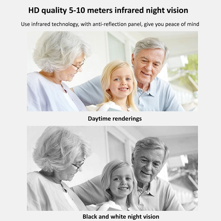 YH001 720P HD 1.0 MP Wireless IP Camera, Support Infrared Night Vision / Motion Detection / APP Control, US Plug