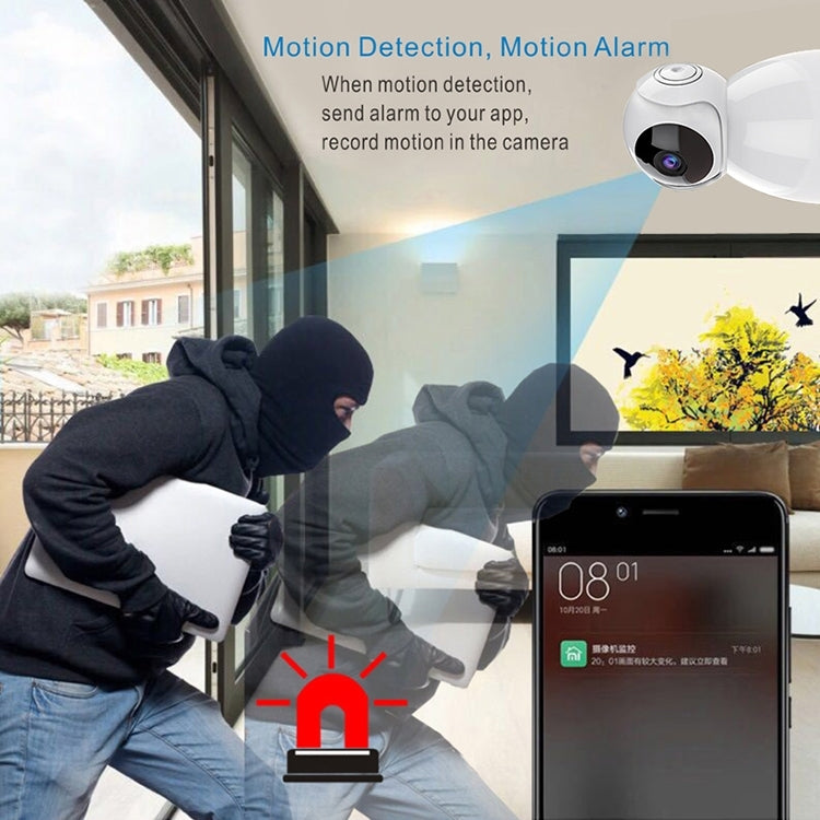 720P HD 1.0 MP Wireless IP Camera, Support Infrared Night Vision / Motion Detection / APP Control, UK Plug