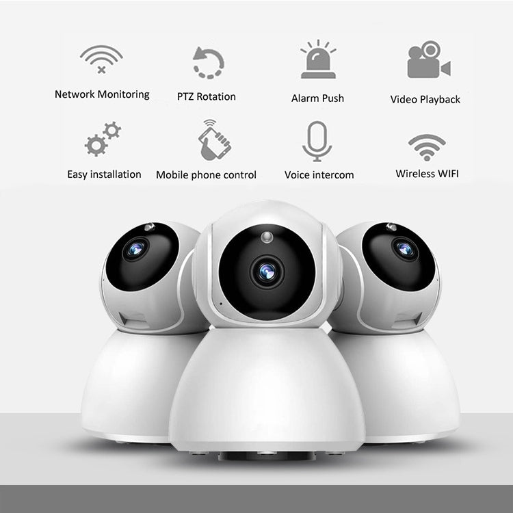 720P HD 1.0 MP Wireless IP Camera, Support Infrared Night Vision / Motion Detection / APP Control, US Plug