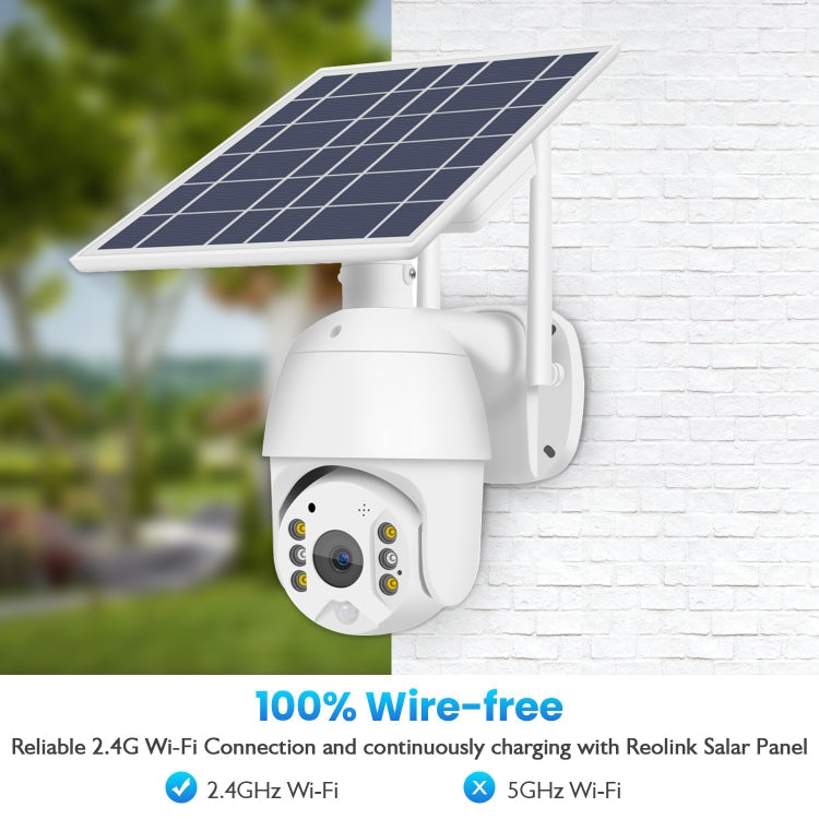 T16 1080P Full HD 4G (EU Version) Network Monitoring Solar Powered Camera, Support PIR + Radar Alarm, Night Vision, Two Way Audio, TF Card