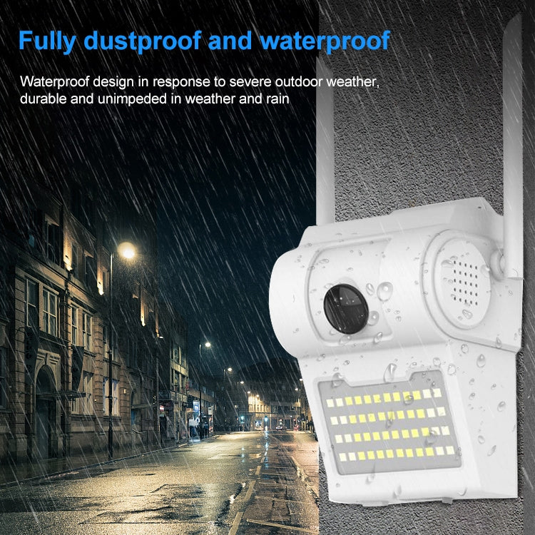 DP14 2.0 Million Pixels 1080P HD Wall Lamp Smart Camera, Support Full-color Night Vision / Motion Detection / Voice Intercom / TF Card, AU Plug