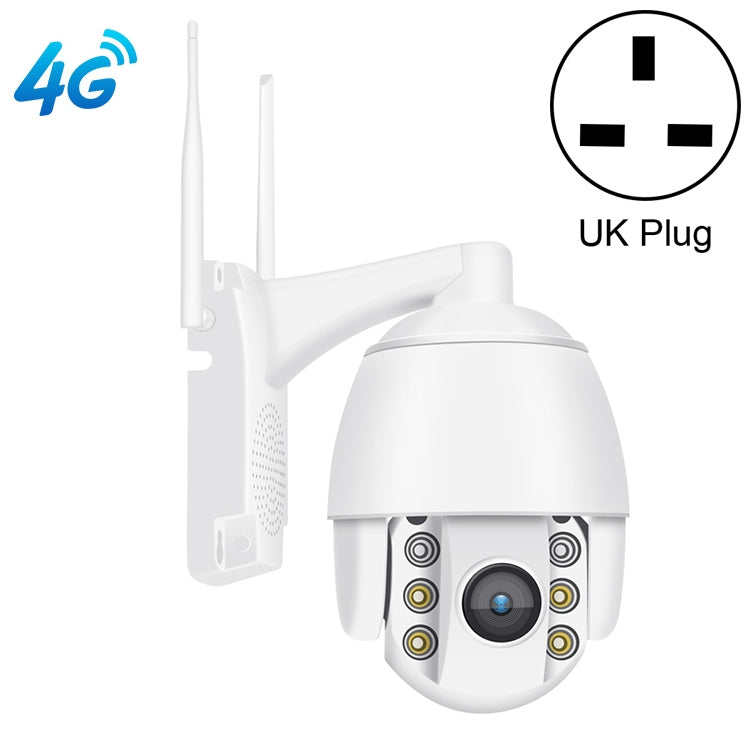 QX2 4G (US Version) 1080P HD 360 Degrees Panoramic Day and Night Full-color IP66 Waterproof Smart Camera, Support Motion Detection / Two-way Voice / TF Card, UK Plug