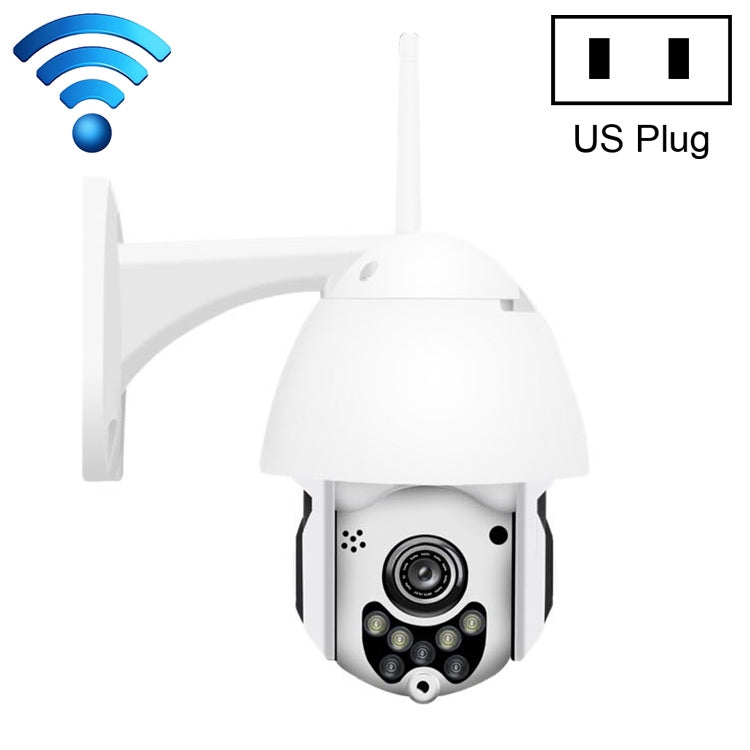 QX3 1080P HD Full-color Night Vision IP65 Waterproof WiFi Smart Camera, Support Motion Detection / TF Card, US Plug