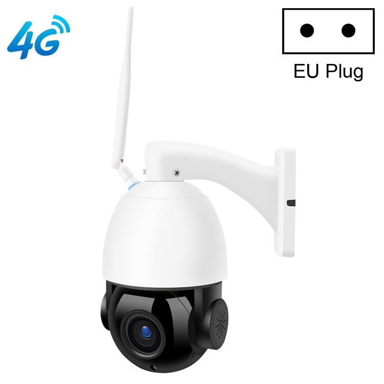 QX5 4G (US Version) 2.0 Million Pixels 1080P HD 20X Zoom Dome Smart Camera, Support Infrared Night Vision / Motion Detection / Voice Intercom / TF Card, EU Plug
