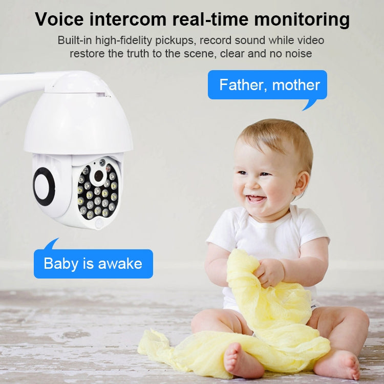 QX17 2 Million Pixels WiFi High-definition Surveillance Camera Outdoor Dome Camera, Support Night Vision & Two-way Voice & Motion Detection(AU Plug)