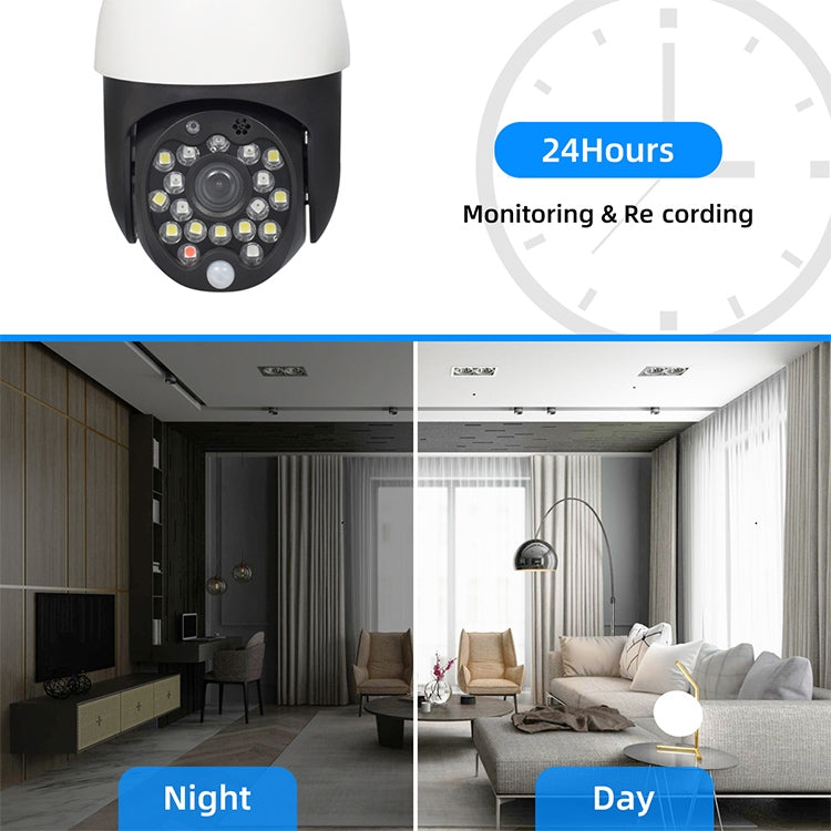 QX27 1080P WiFi High-definition Surveillance Camera Outdoor Dome Camera, Support Night Vision & Two-way Voice & Motion Detection(UK Plug)