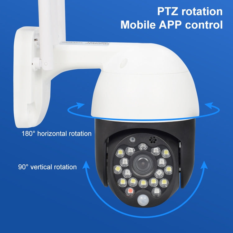 QX27 1080P WiFi High-definition Surveillance Camera Outdoor Dome Camera, Support Night Vision & Two-way Voice & Motion Detection(UK Plug)