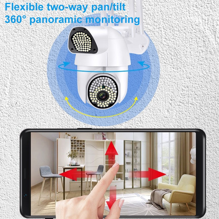 QX37 1080P WiFi High-definition Surveillance Camera Outdoor Dome Camera, Support Night Vision & Two-way Voice & Motion Detection(UK Plug)