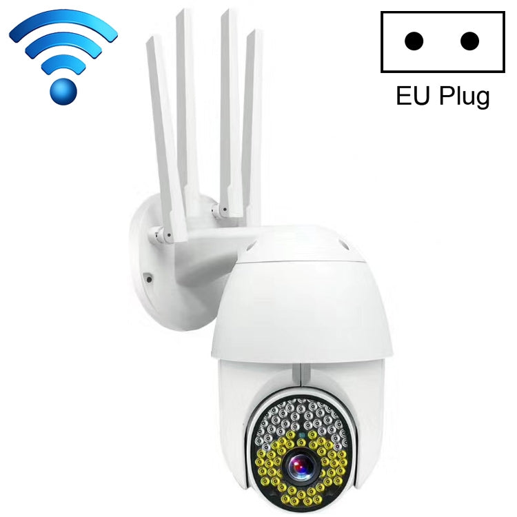 QX38 1080P WiFi High-definition Surveillance Camera Outdoor Dome Camera, Support Night Vision & Two-way Voice & Motion Detection(EU Plug)