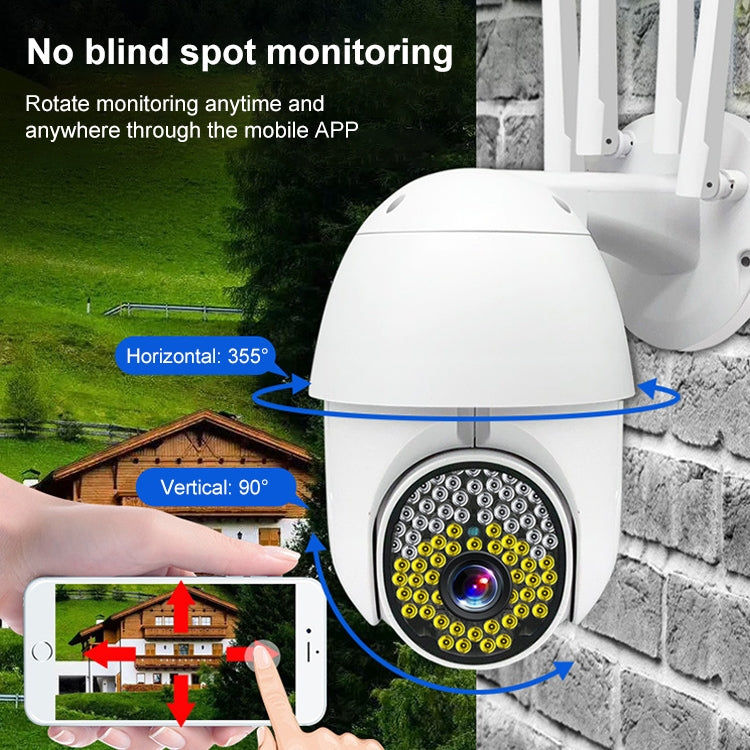 QX38 1080P WiFi High-definition Surveillance Camera Outdoor Dome Camera, Support Night Vision & Two-way Voice & Motion Detection(AU Plug)