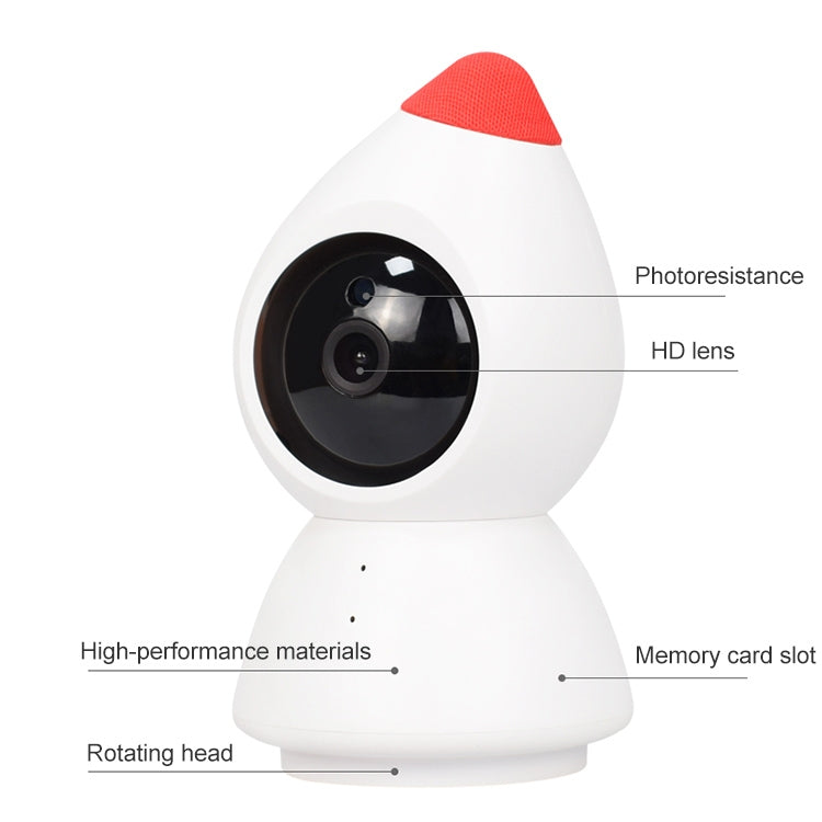 YT43 2 Million Pixels HD Wireless Indoor Home Little Red Riding Hood Camera, Support Motion Detection & Infrared Night Vision & Micro SD Card(AU Plug)