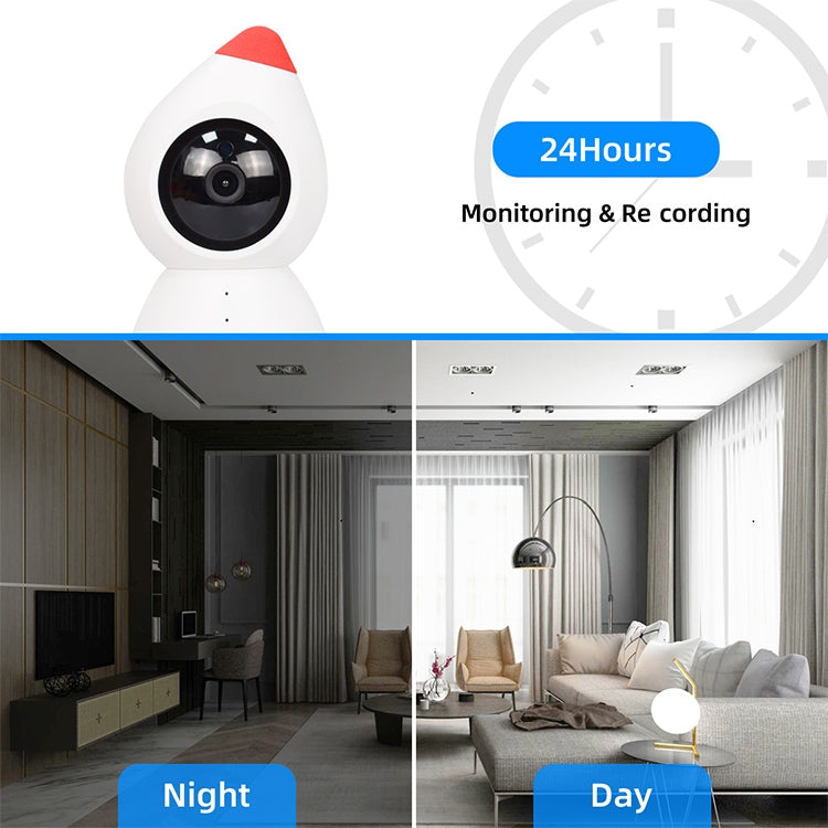 YT43 2 Million Pixels HD Wireless Indoor Home Little Red Riding Hood Camera, Support Motion Detection & Infrared Night Vision & Micro SD Card(US Plug)