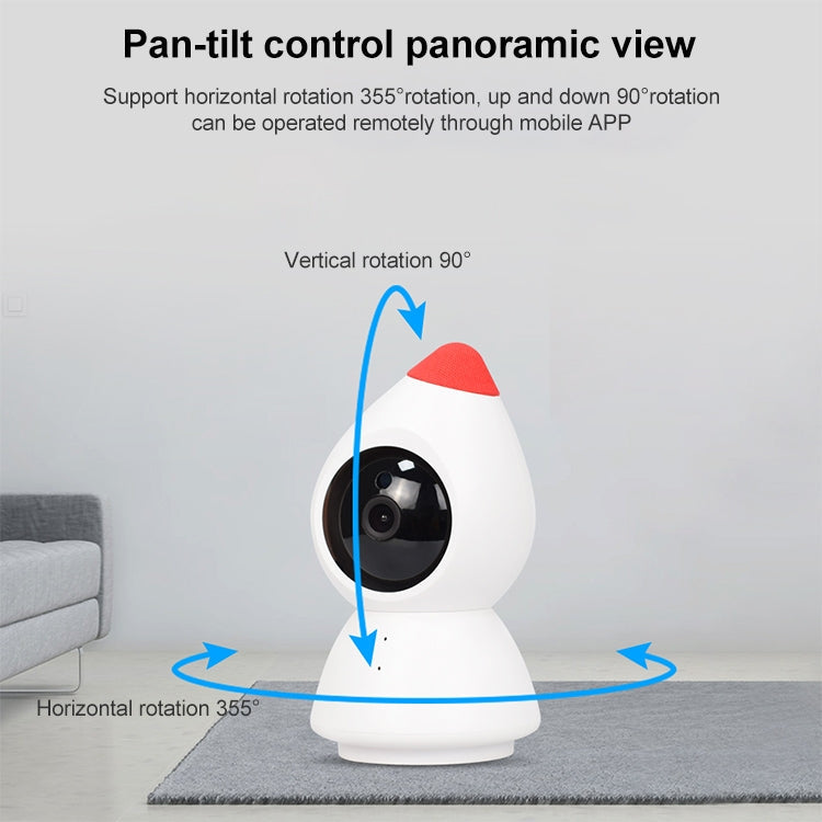 YT43 2 Million Pixels HD Wireless Indoor Home Little Red Riding Hood Camera, Support Motion Detection & Infrared Night Vision & Micro SD Card(US Plug)