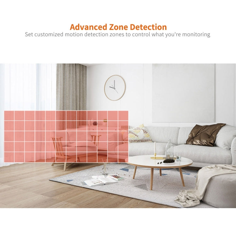 SriHome SH025 2.0 Million Pixels 1080P HD AI Auto-tracking IP Camera, Support Two Way Audio / Motion Tracking / Humanoid Detection / Night Vision / TF Card, UK Plug