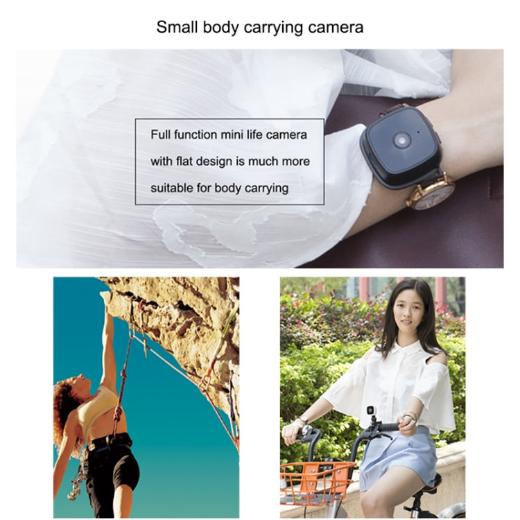CAMSOY C9 HD 1280 x 720P 70 Degree Wide Angle Wireless WiFi Wearable Intelligent Surveillance Camera, Support Infrared Right Vision & Motion Detection Alarm & Loop Recording & Timed Capture(Black)