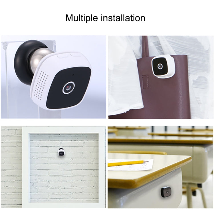 CAMSOY C9 HD 1280 x 720P 70 Degree Wide Angle Wireless WiFi Wearable Intelligent Surveillance Camera, Support Infrared Right Vision & Motion Detection Alarm & Loop Recording & Timed Capture(White)