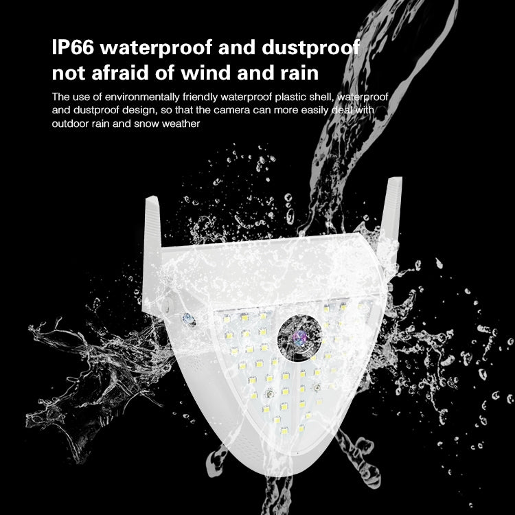 DP16 2.0 Megapixel 42 LEDs Garden Light Smart Camera, Support Motion Detection / Night Vision / Voice Intercom / TF Card, EU Plug