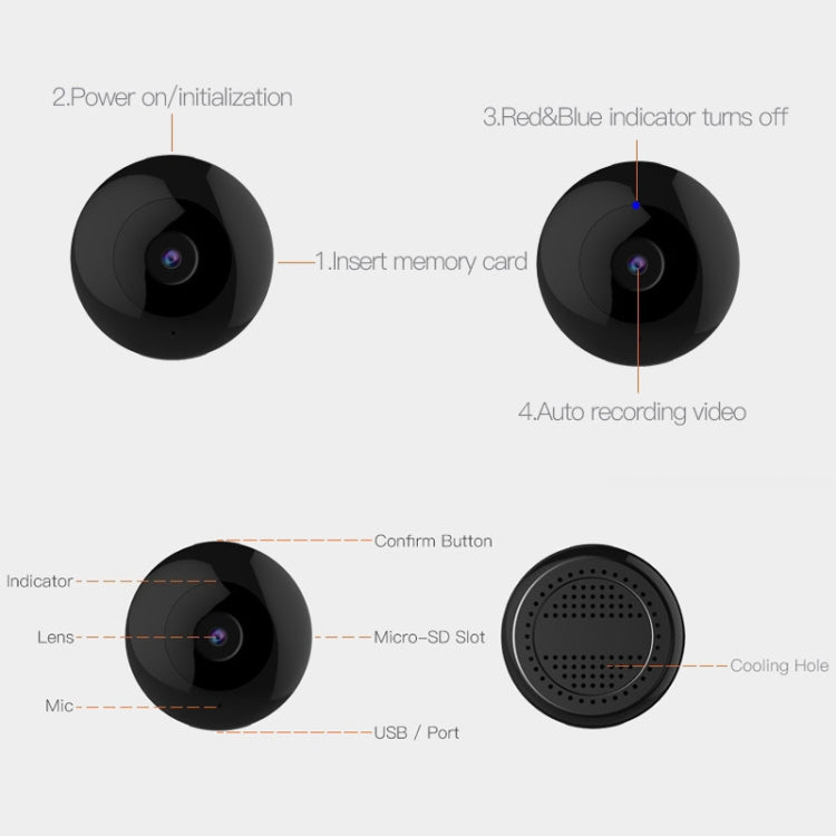 CAMSOY C2 Intelligent Bluetooth Monitor HD Night Vision WIFI Remote Monitor Camera