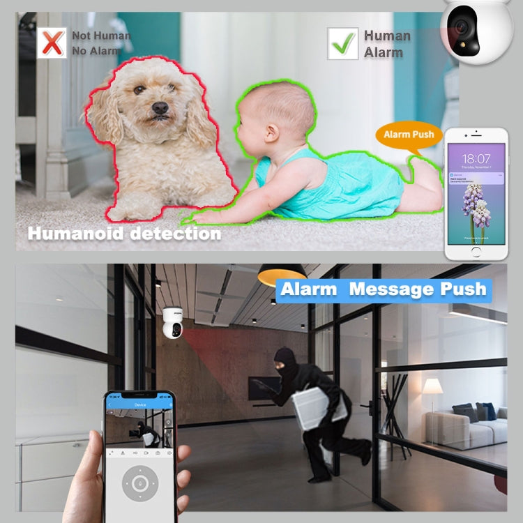 SirHome SH038 5MP QHD 5G WiFi IP Camera, Support Night Color & Motion Detection & Two Way Talk & Human Detection & TF Card, US Plug