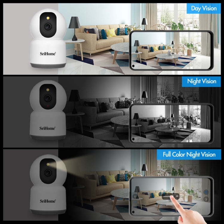 SirHome SH038 5MP QHD 5G WiFi IP Camera, Support Night Color & Motion Detection & Two Way Talk & Human Detection & TF Card, US Plug