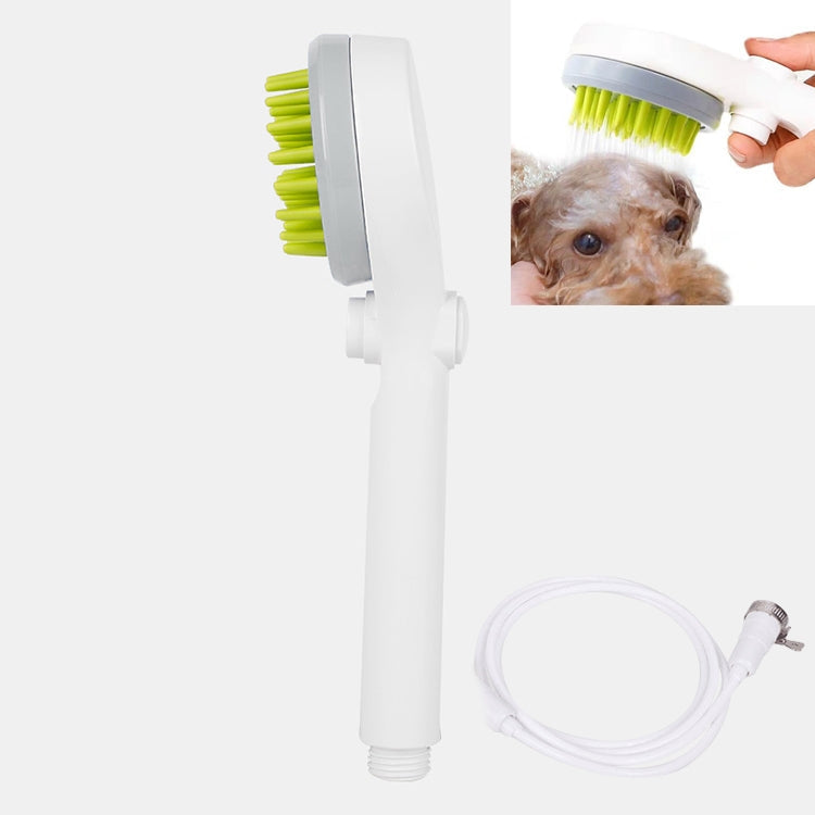 Pet Shower Nozzle Massage Shower, with Hose Universal Joint (Grey)