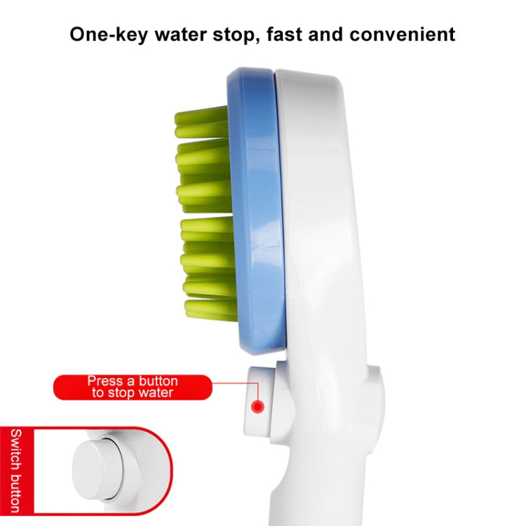 Pet Shower Nozzle Massage Shower, with Hose Universal Joint (Grey)
