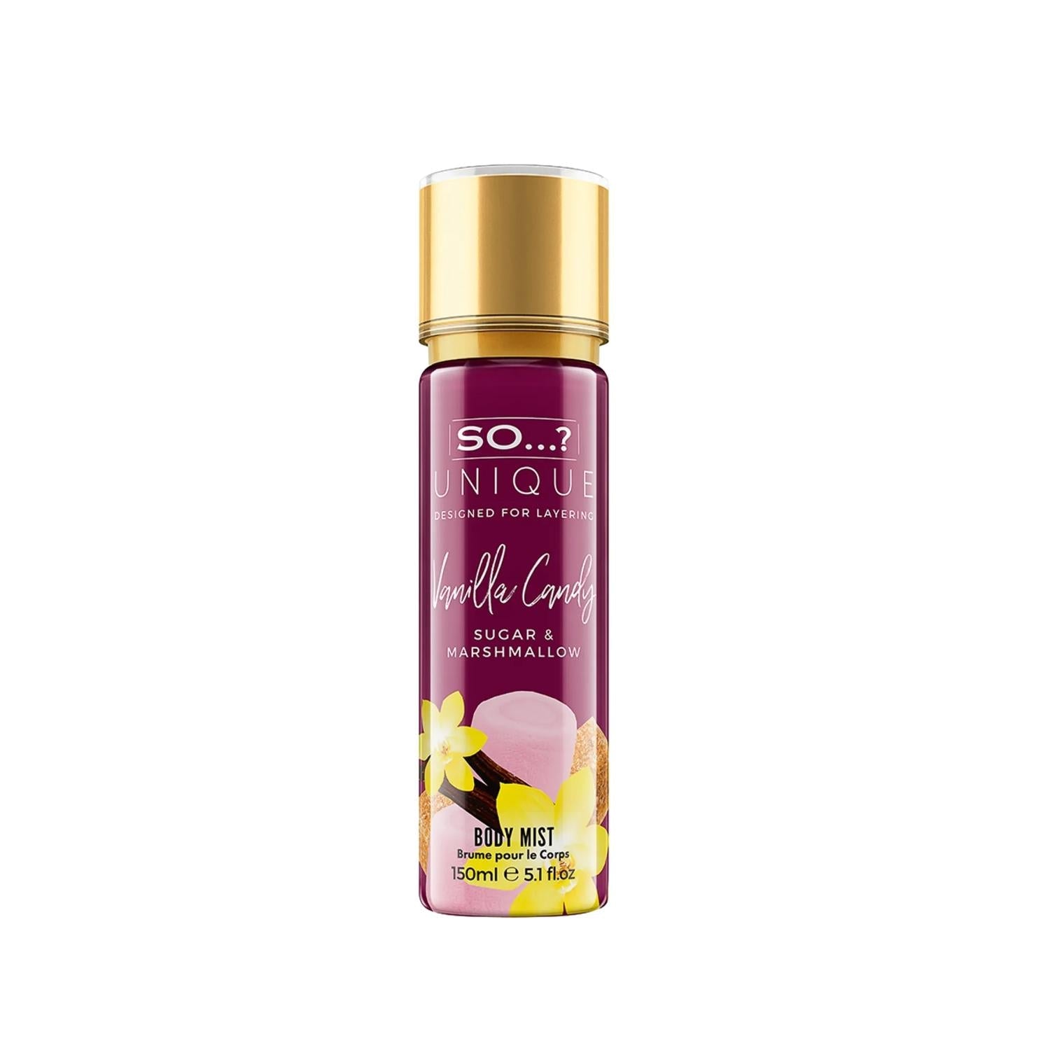 So...? Unique Vanilla Candy Body Spray for Pleasant Fragrance - 150 ml