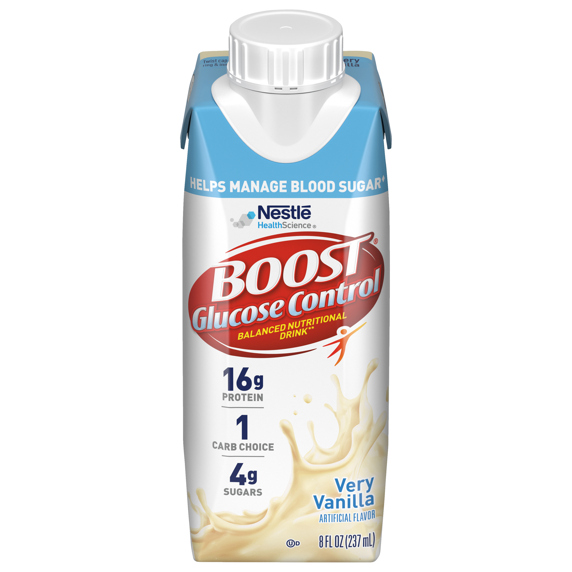 Boost Glucose Control Max Very Vanilla Nutritional Shake (12 x 325 mL / 11 fl oz)