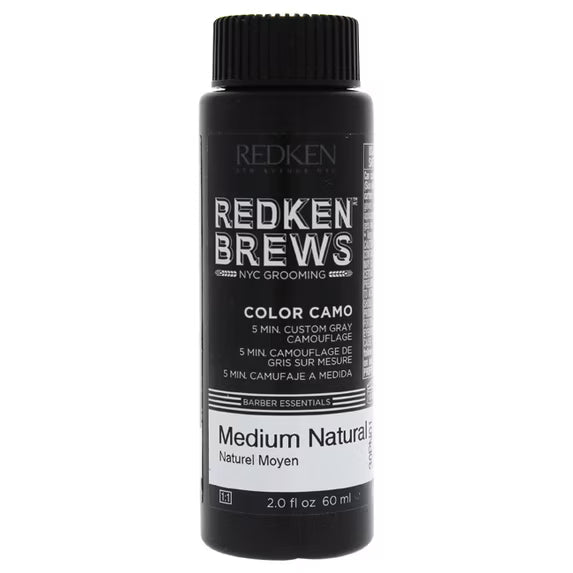 Redken Brews Color Camo Medium Natural for Men Hair Color 2 Oz