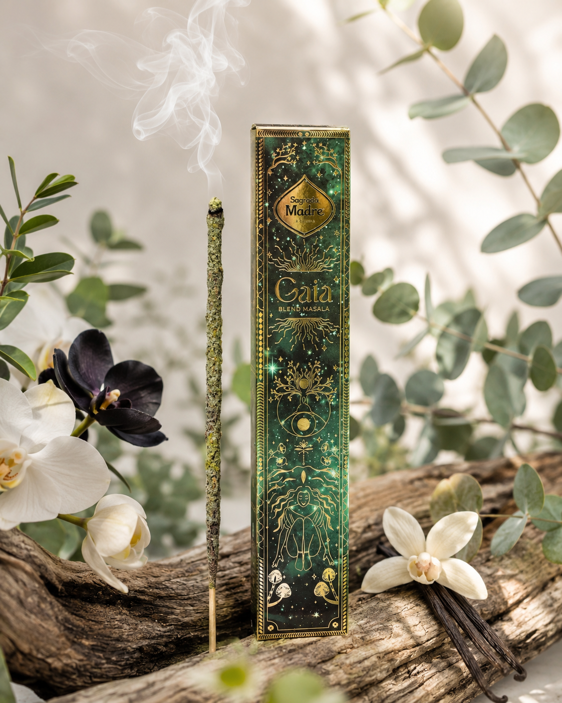 Green Shimmer Gaia Incense Sticks