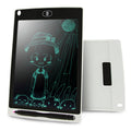 Portable 8.5 inch LCD Writing Tablet Drawing Graffiti Electronic Handwriting Pad Message Graphics Board Draft Paper with Writing Pen(White)