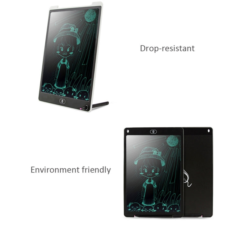 Portable 12 inch LCD Writing Tablet Drawing Graffiti Electronic Handwriting Pad Message Graphics Board Draft Paper with Writing Pen(Blue)